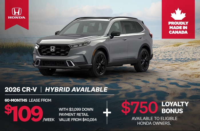 Bannière de Promotion CR-V  2026